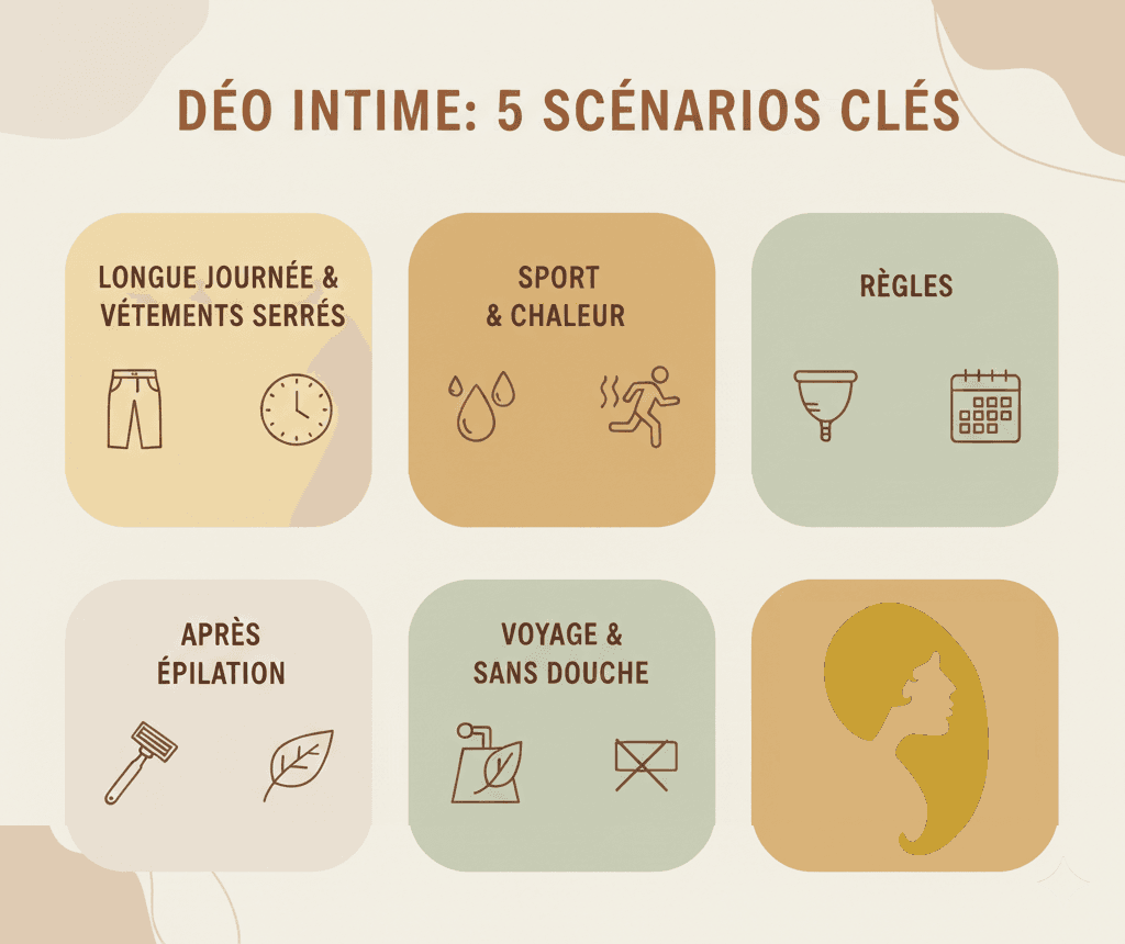 5 scenarios pour quand utiliser un déodorant intime pour femmes